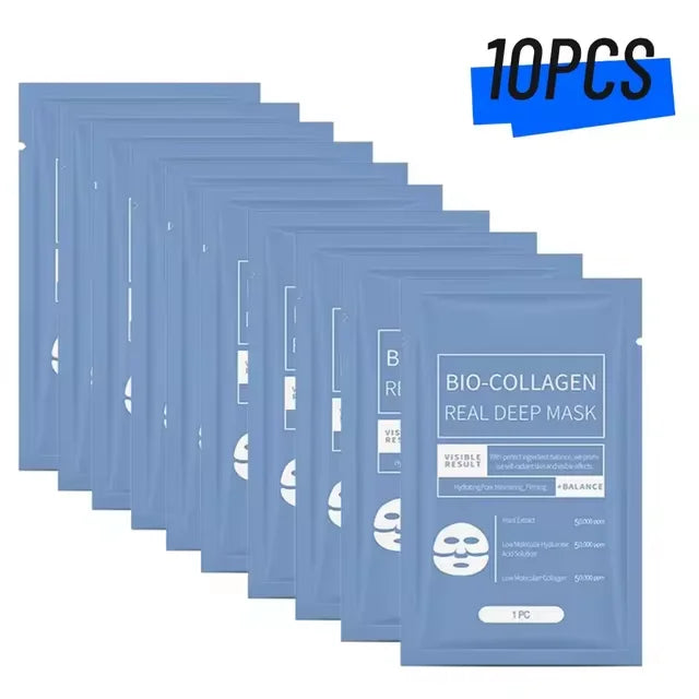Masque Visage Bio Collagène – Anti-Âge & Éclat Instantané